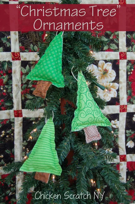 Fabric Christmas Tree Ornaments