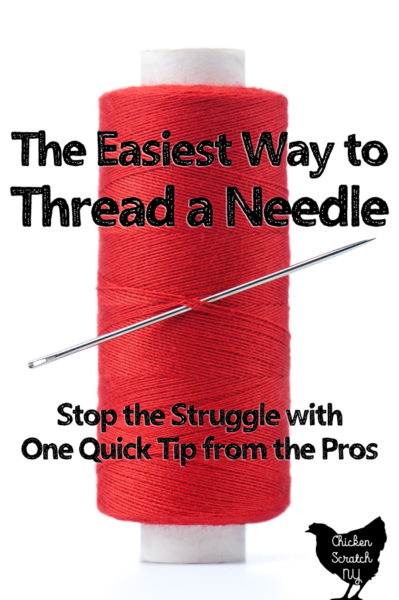 How to Thread a Yarn Needle - the EASY way. 