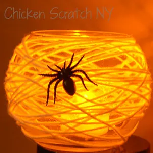 Halloween Spiderweb Candle Holders