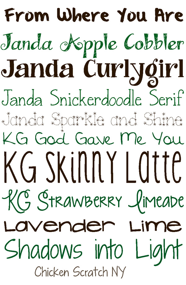 load kg fonts (kimberly geswein) on my mac for use in google