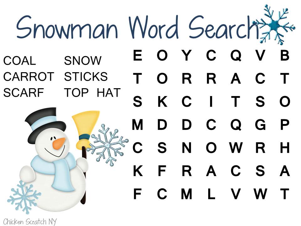 Free Printable Christmas Word Searches