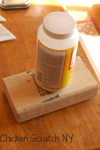 Handmade Burlap Stamp Step 3