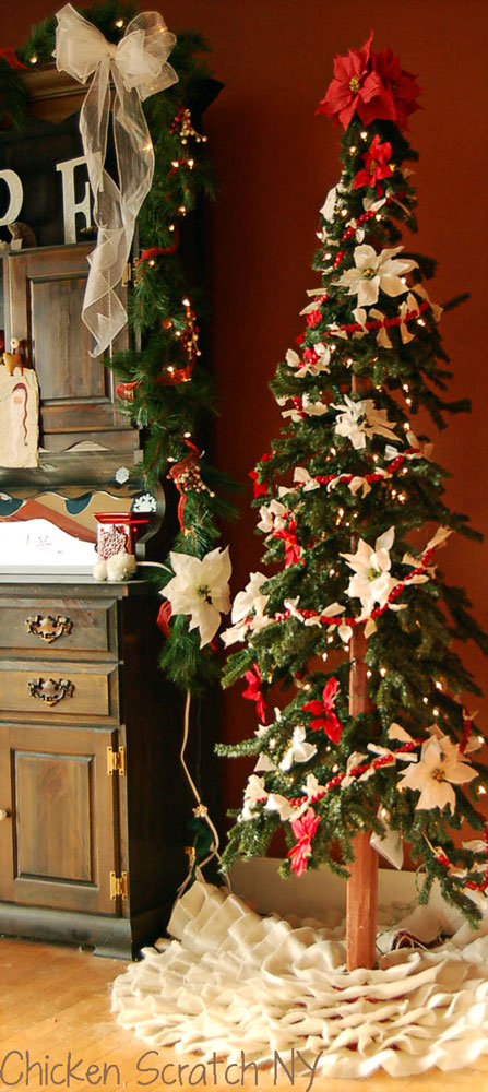 red and white ornaments