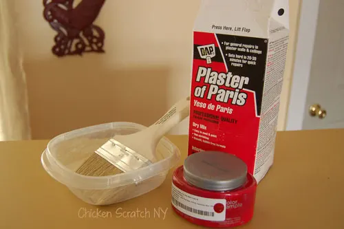 plaster of paris and paint