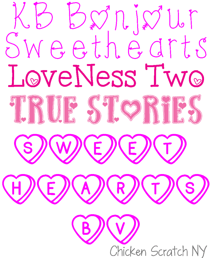 Heart Fonts Part2