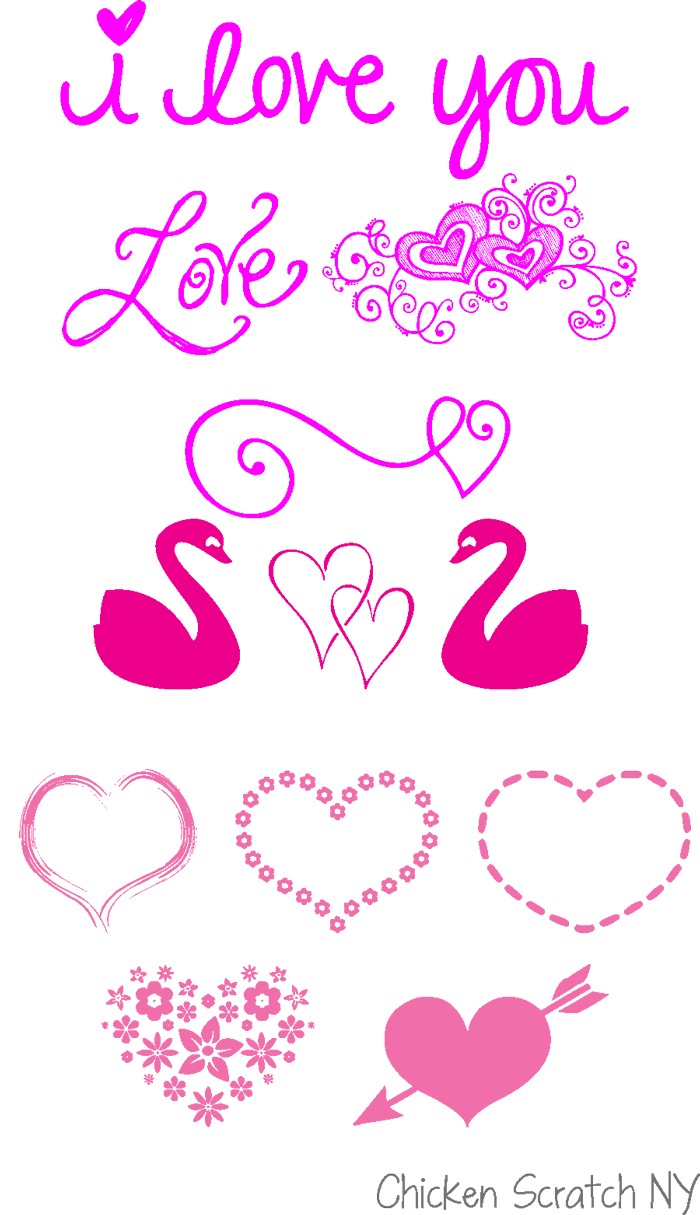 Heart Fonts Pt 3 Dingbats