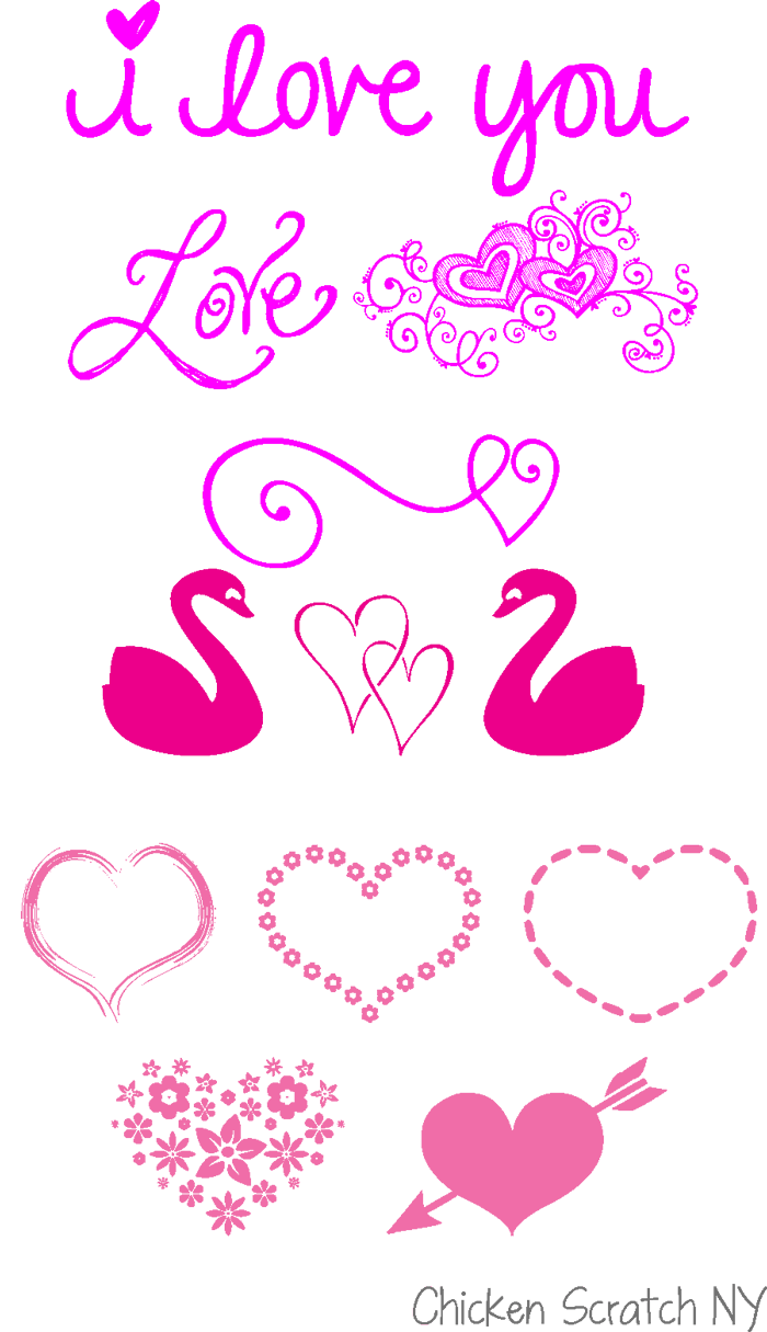 Heart Fonts Pt 3 Dingbats