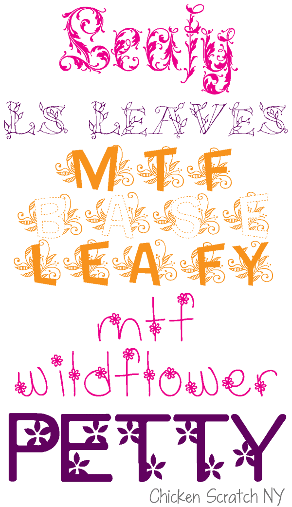 Spring Flower Fonts 