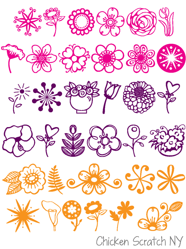Flowery Fonts