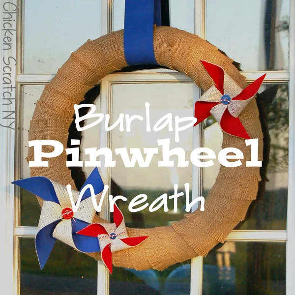 4th of July Wreath #Burlap #DIY
