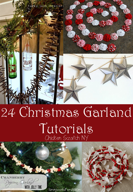 Funky Junk Interiors: A Christmas garland made from twigs