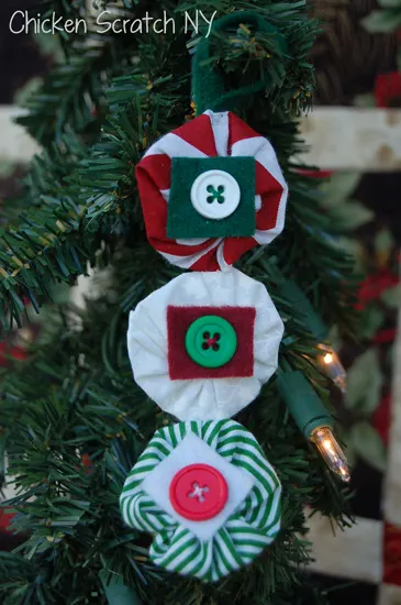 Fabric Christmas Ornaments