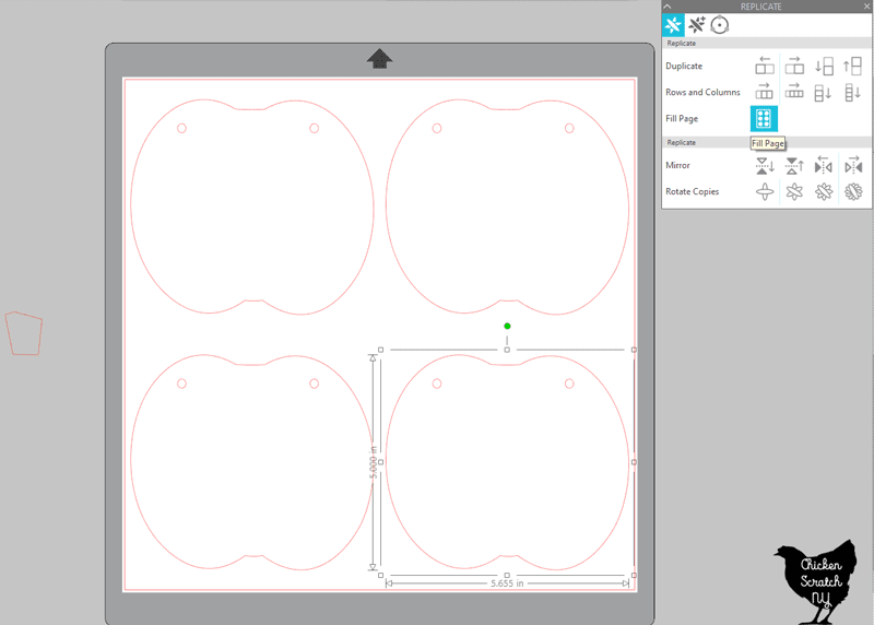 silhouette studio tutorial for duplicating with the fill page option