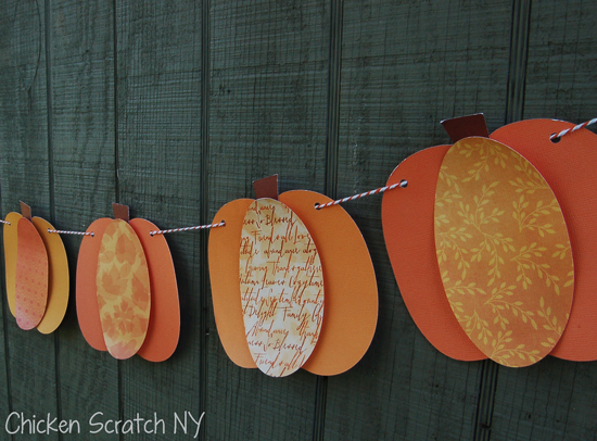 Scrapbook Paper Pumpkins