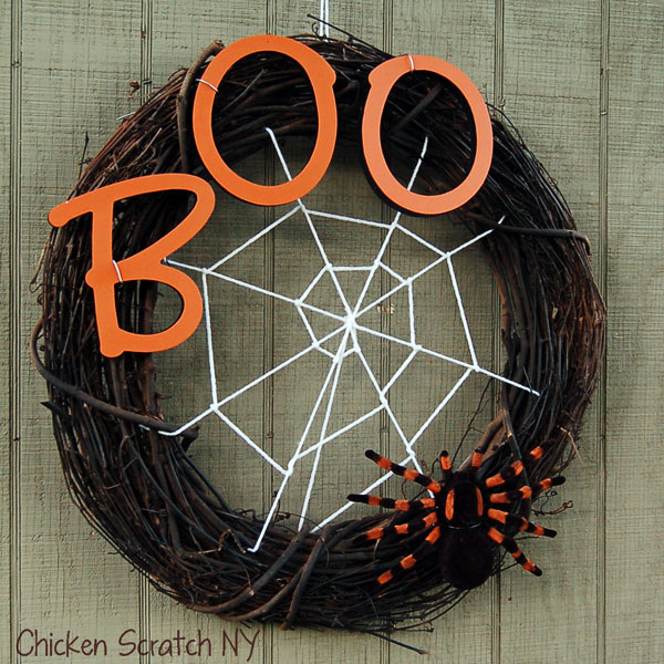 Spooky Spider Web Wreath