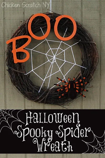 Spooky Spider #Halloween #Wreath