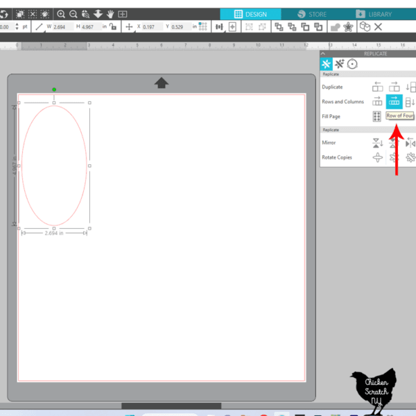 silhouette studio tutorial for duplicating with row of four option