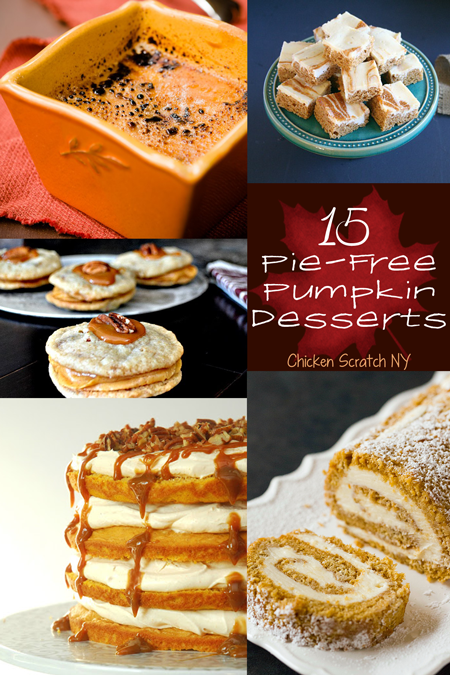 15 #Pumpkin Desserts - Hold the Pie Please!