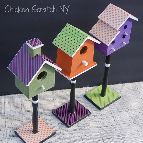 Crafty Halloween Bird Houses