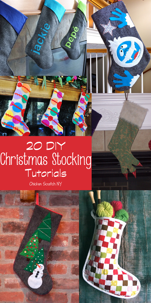 20 Do It Yourself Christmas Stocking Tutorials