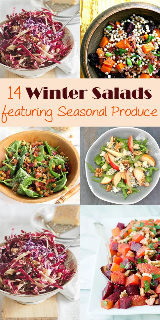 Fill you bowl with the winters best produce for these gorgeous salads