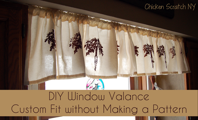 Custom Window Valance Make Your Own Pattern