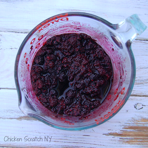Mashed Berries with sugar