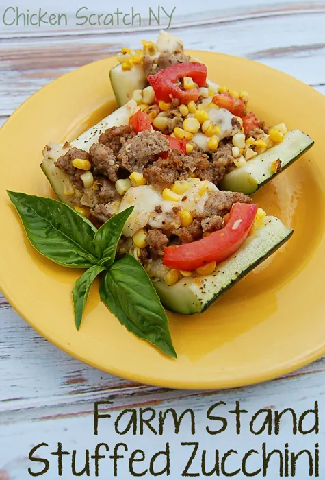 Farm Stand Stuffed Zucchini