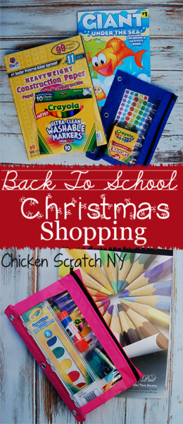 Back to School Christmas Shopping - Double up on your supply shopping and squirrel some away from cheap and easy Christmas gifts or stocking stuffers