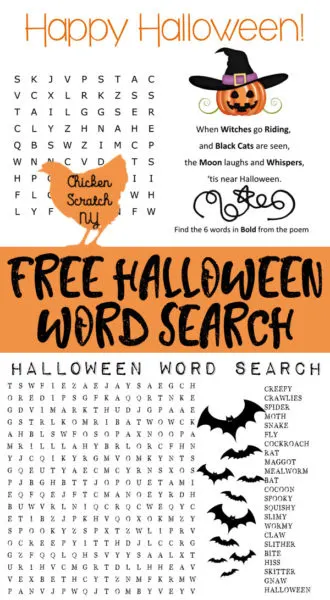 halloween word find, halloween game, printable, puzzle