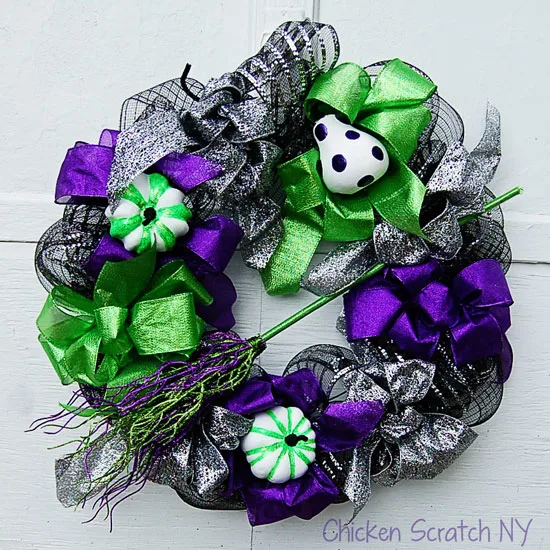 Grandin Road Inspired Witch Wreath