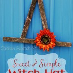Upcycle an old snow fence into a sweet Halloween Wreath