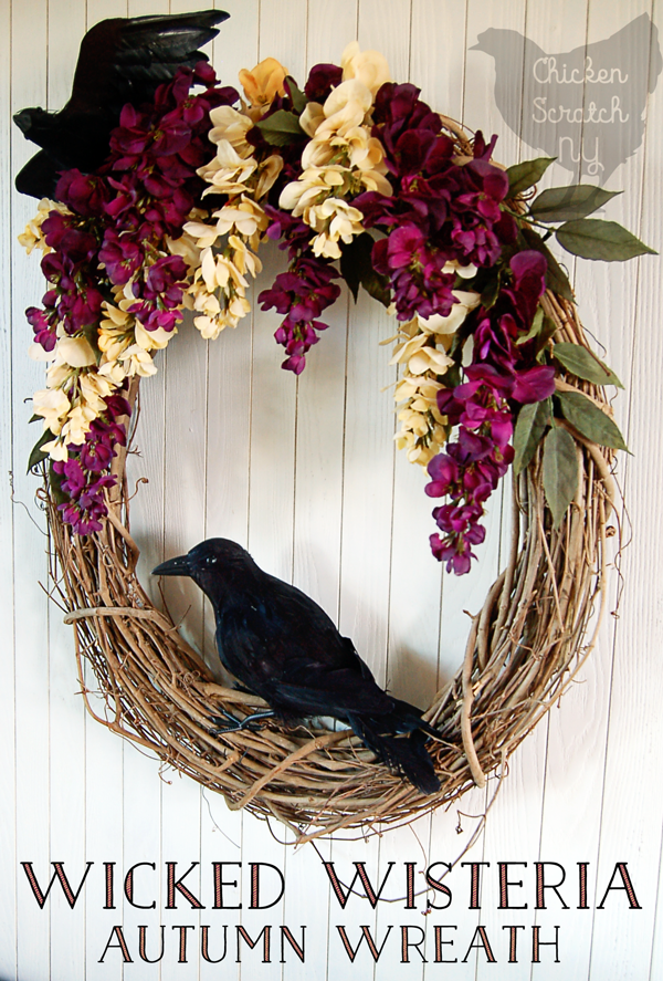 Wicked Wisteria Halloween Wreath