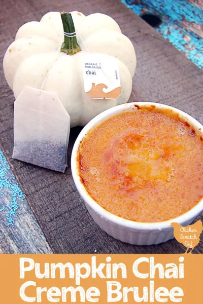 Pumpkin chai creme brulee