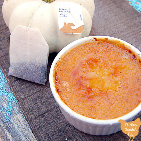 Pumpkin chai creme brulee