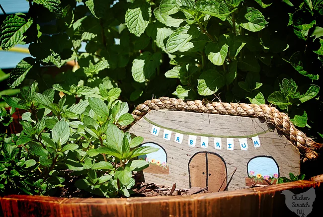 Turn scrap wood, paint and nature walk finds into a cheerful village of Garden Fairy Houses in an afternoon