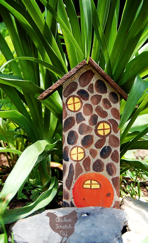 Turn scrap wood, paint and nature walk finds into a cheerful village of Garden Fairy Houses in an afternoon