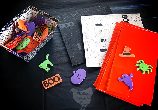 Bring some fun to the party with a fun DIY Treat Bag craft to hold your Halloween Pinata goodies! Bonus ideas for candy-free pinata fillers