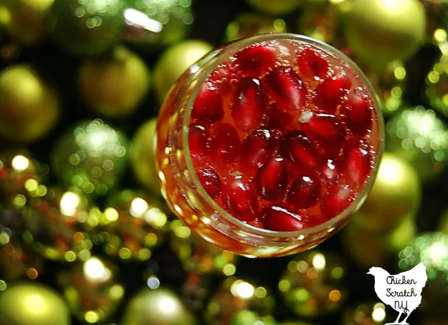 Sip a glass of Sparkling Pomegranate Apple Cider this holiday season. Mix up the pomegranate cider ahead of time and top with champagne for a bubbly treat
