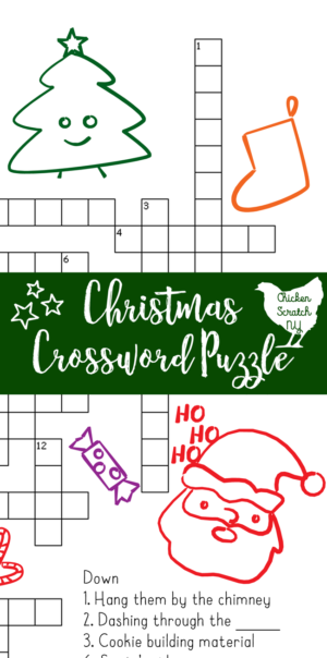 Printable Christmas Crossword Puzzle With Key Printable Christmas Crossword Puzzle With Key
