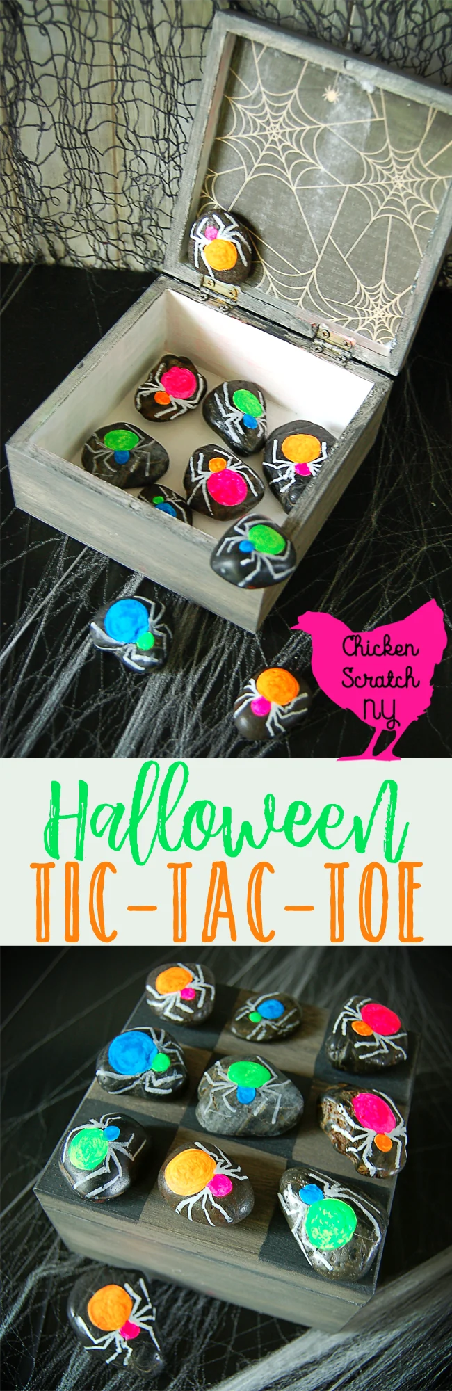 Halloween Tic Tac Toe, Halloween game, Halloween Kids, Halloween DIY, Halloween Spider