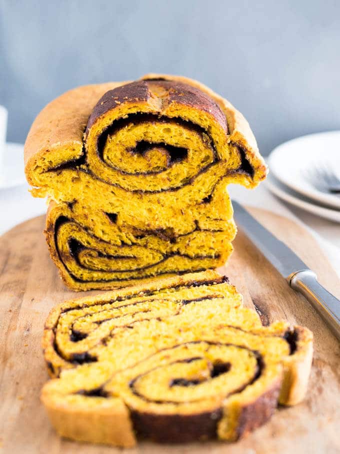 Nutella Swirl Pumpkin Bread