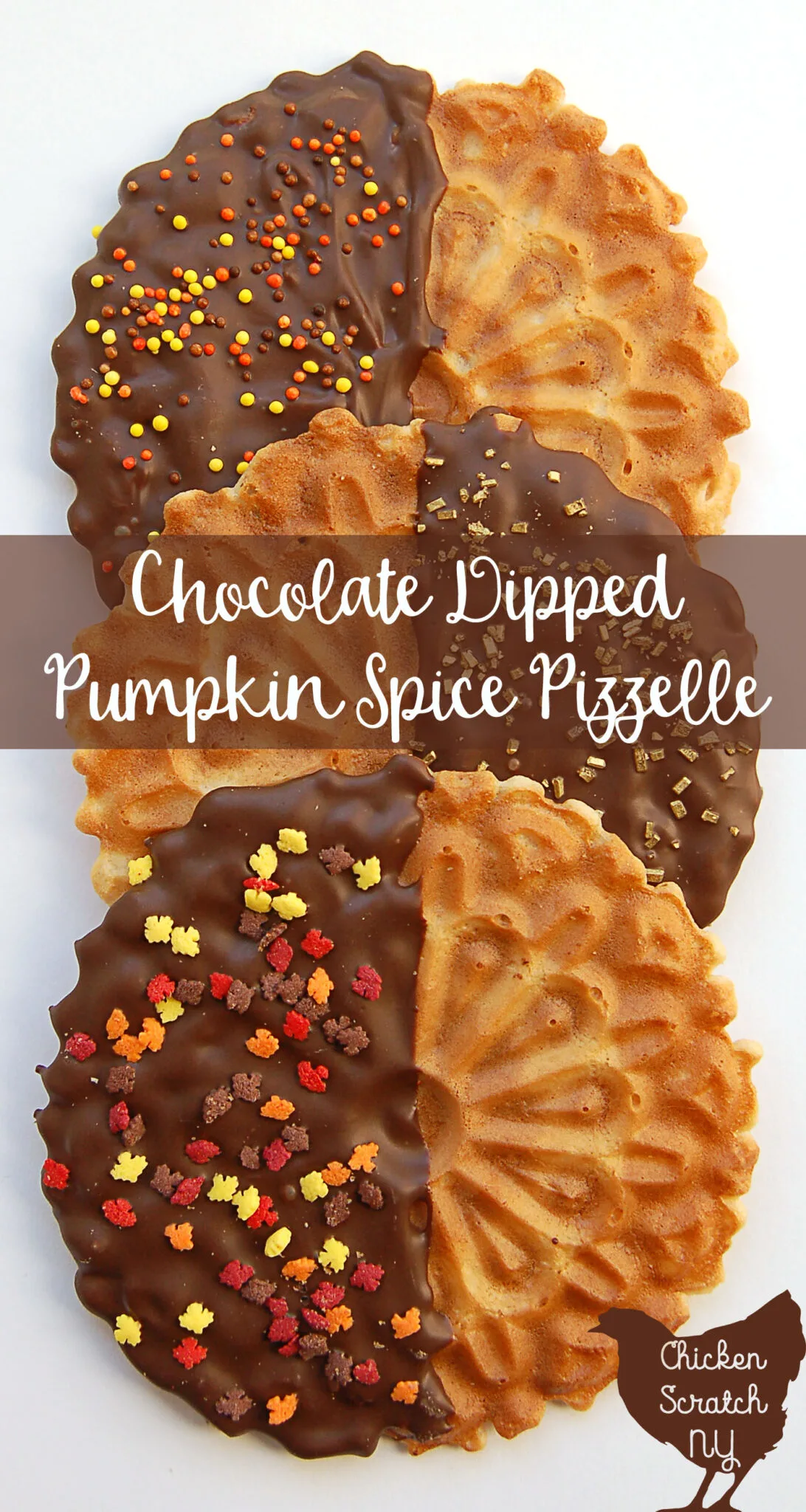 pumpkin chocolate, fall cookie, easy cookies, fancy cookies, pizzelle, no bake cookies