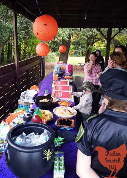 halloween party, spider party, outdoor party, park party