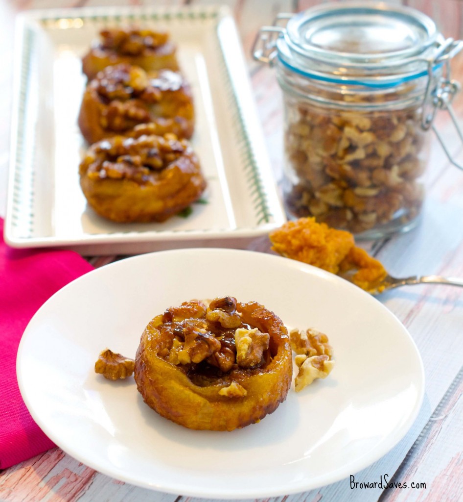 Pumpkin Walnut Sticky Buns