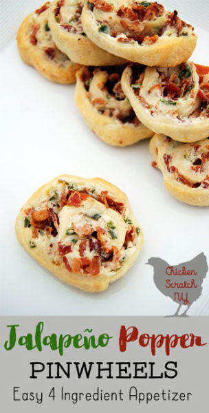 jalapenos, cream cheese and bacon rolled up in crescent dough