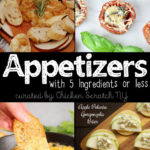easy appetizer recipes with 5 ingredients or less