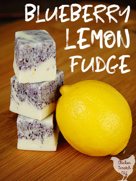 Creamy, sweet and tart this Blueberry Lemon Fudge is a perfect treat.The bright citrus flavors and sweet blueberry swirls are as pretty as they are tasty