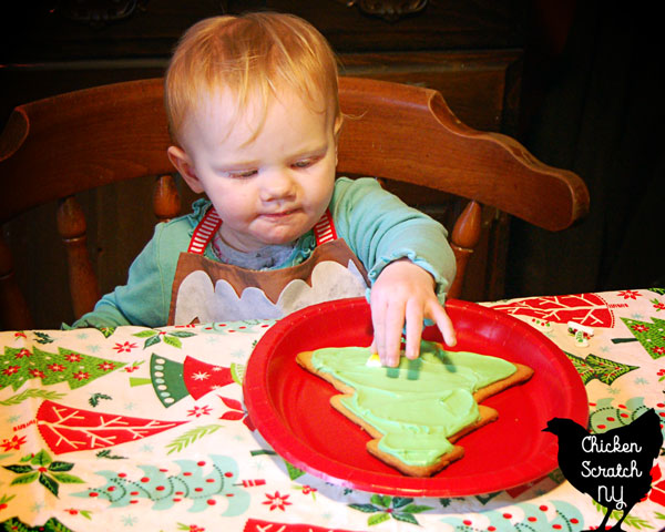 Entertain the little ones with a Holiday Cookie Party! Decorate giant Christmas Tree Cookies and keep the fun going with jingle bell necklaces and stickers