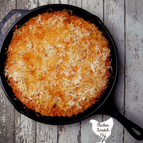 Turn a classic but tedious recipe into a quick, one skillet dinner with this recipe for Stuffed Cabbage Casserole. It's Paleo friendly, gluten free and dairy free too!